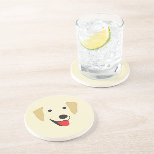 Yellow Lab Face  Coaster