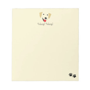 Yellow Lab Face Notepad