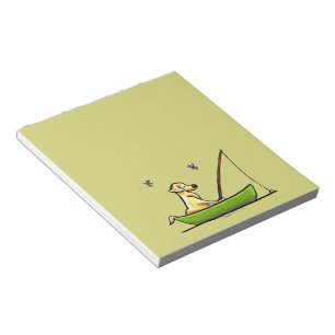 Yellow Lab Fishing Notepad