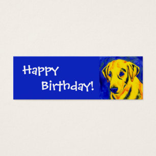 Yellow Lab - Gift Tag - "Archie"