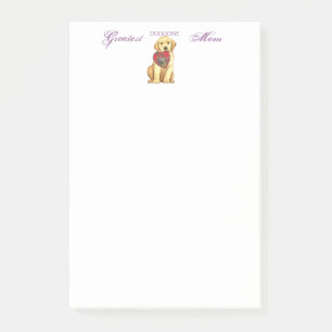 Yellow Lab Heart Mum Post-it Notes