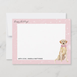 Yellow Lab Labrador Retriever Holiday Note Card