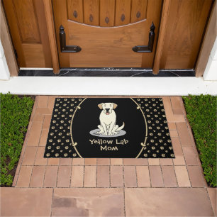 Yellow Lab Mum (Labrador Retriever Mum) Cute Dog Doormat