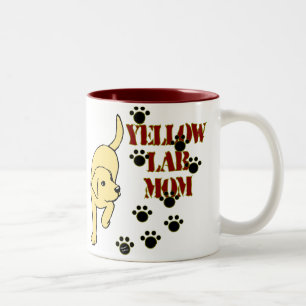 Yellow Lab Mum Two-Tone Coffee Mug