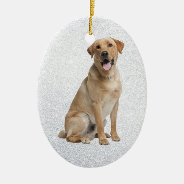 yellow lab ornament (Front)