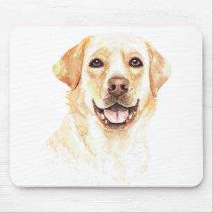 Yellow Lab Puppy Dog Lover Labrador Retriever Mouse Pad