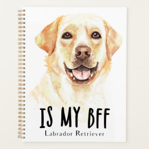 Yellow Lab Puppy Dog Watercolor Labrador Retriever Planner