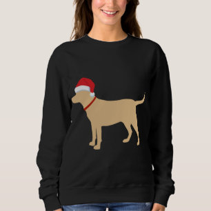 Yellow Lab Santa Hat Cute Labrador Christmas Sweatshirt
