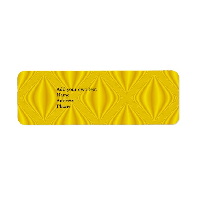 Yellow  Label Gift Address Sticker (Front)