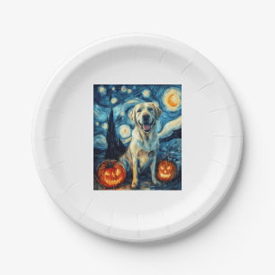 Yellow Labrador (1) Paper Plate