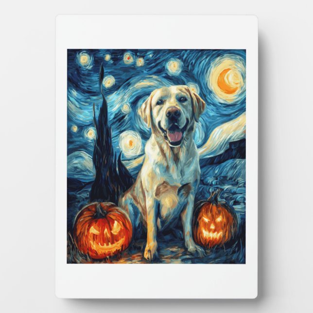 Yellow Labrador (1) Plaque (Front)