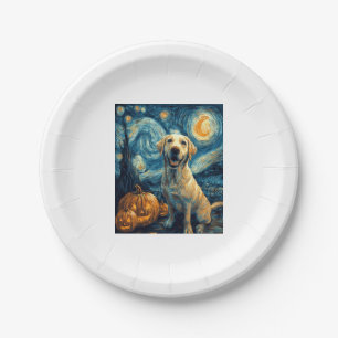 Yellow Labrador (2) Paper Plate