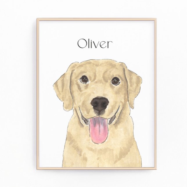 Yellow Labrador Art Photo Print (Creator Uploaded)