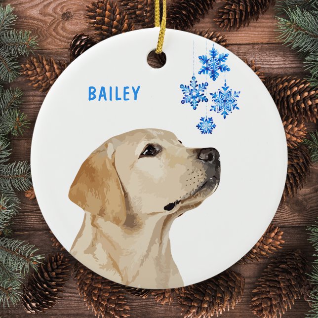 Yellow Labrador Christmas Ornament (Creator Uploaded)