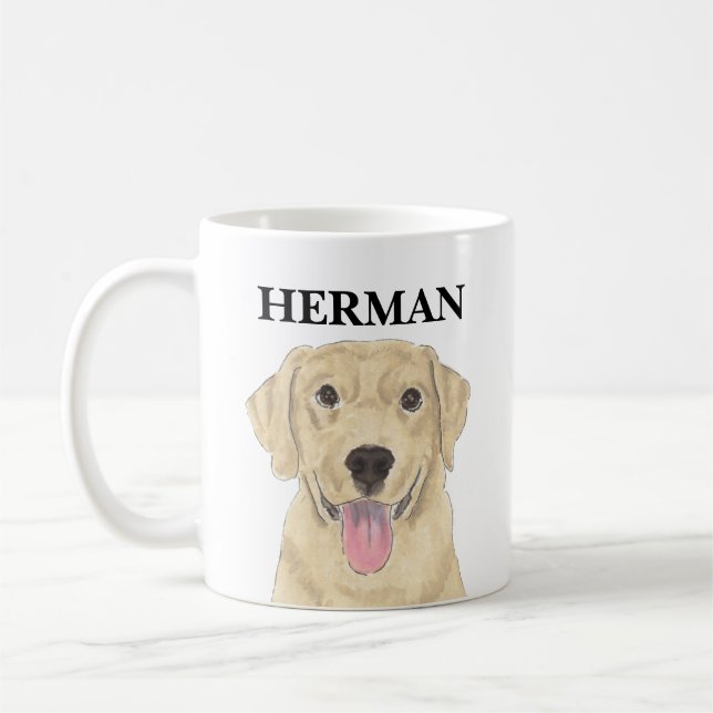 Yellow Labrador Coffee Mug (Left)
