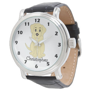 Yellow Labrador Dog Design Watch