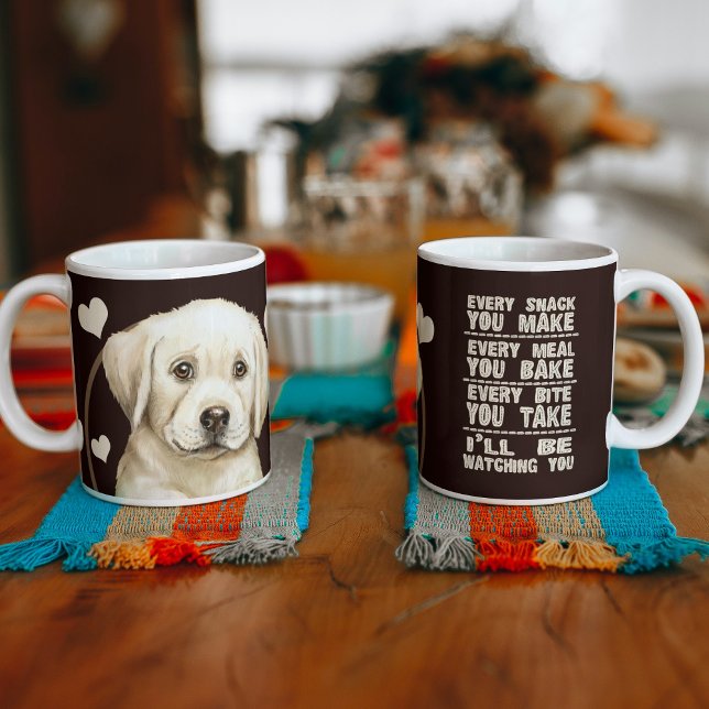 Yellow Labrador Dog Every Snack You Make Coffee Mug (Creator Uploaded)