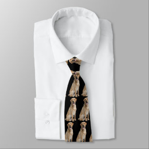 Yellow Labrador Dog Tie