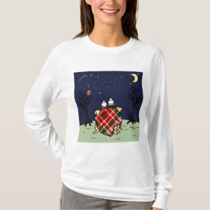Yellow Labrador Family and Starry Sky T-Shirt