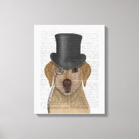 Yellow Labrador, Formal Hound and Hat