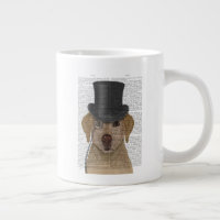 Yellow Labrador, Formal Hound and Hat