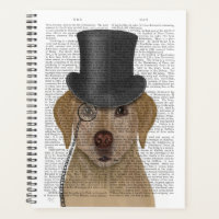 Yellow Labrador, Formal Hound and Hat