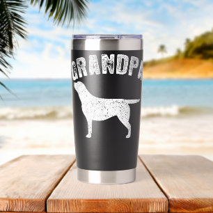 YELLOW LABRADOR GRANDPA Matching Family Insulated Tumbler