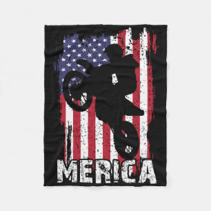 Yellow Labrador Labs Patriotic American Flag Dog 4 Fleece Blanket