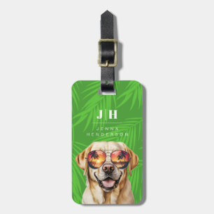 Yellow Labrador Luggage Tag