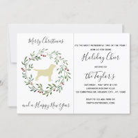 Yellow Labrador Merry Christmas Labrador Retriever