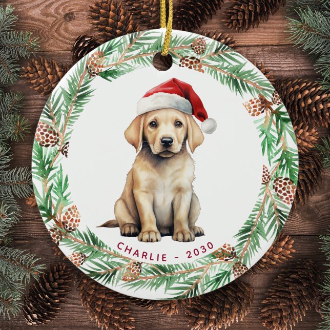 Yellow Labrador Personalised Dog Lover Christmas  Ceramic Tree Decoration (Creator Uploaded)