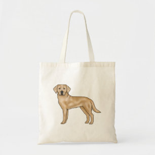 Yellow Labrador Retriever Adorable Cartoon Dog Art Tote Bag