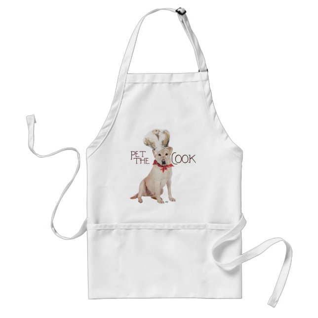 Yellow Labrador Retriever Chef Standard Apron (Front)