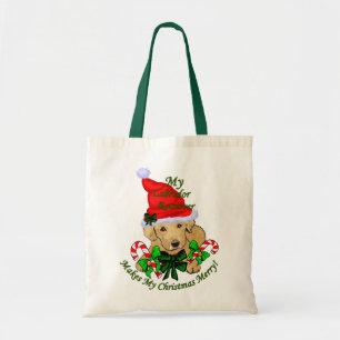 Yellow Labrador Retriever Christmas Gifts Tote Bag