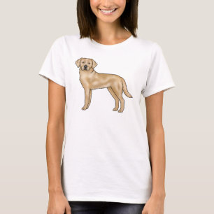 Yellow Labrador Retriever Cute Dog Illustration T-Shirt