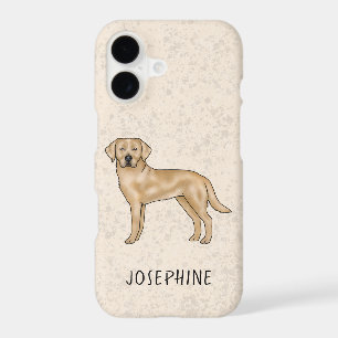 Yellow Labrador Retriever Cute Lab Dog Custom Name