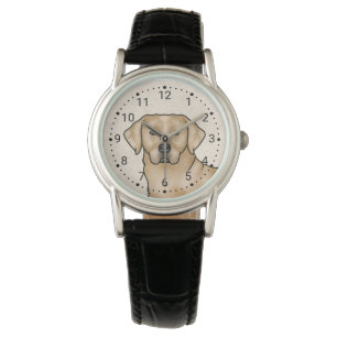 Yellow Labrador Retriever Cute Lab Dog Portrait Watch