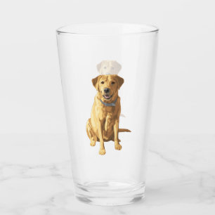 Yellow Labrador Retriever Dog Glass