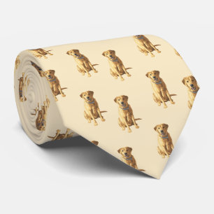 Yellow Labrador Retriever Dog Tie