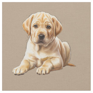 Yellow Labrador Retriever Fabric