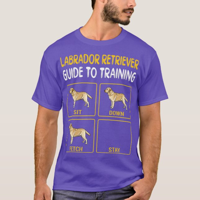 Yellow Labrador Retriever Guide To Training Dog T-Shirt (Front)
