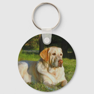 Yellow Labrador Retriever Key Ring