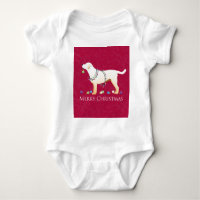 Yellow Labrador Retriever Merry Christmas Design