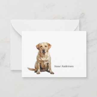 Yellow Labrador Retriever Note Card