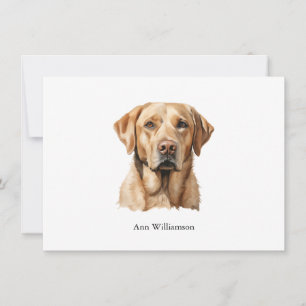 Yellow Labrador Retriever Note Card