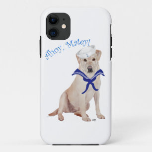 Yellow Labrador Retriever Sailor iPhone 11 Case