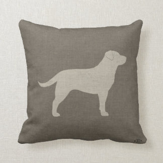 Yellow Labrador Retriever Silhouette | Dog Lover's Cushion