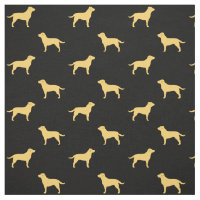 Yellow Labrador Retriever Silhouettes Pattern