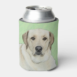Yellow Labrador Retriever & Tennis Balls Painting Can Cooler