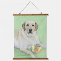 Yellow Labrador Retriever & Tennis Balls Painting